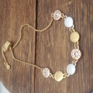 B2208 dkny designer‎ medallion bracelet adjustable